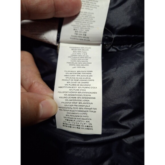 Michael Kors Womens Packable Down Fill Puffer Jacket Medium Shiny Blue - Picture 10 of 10